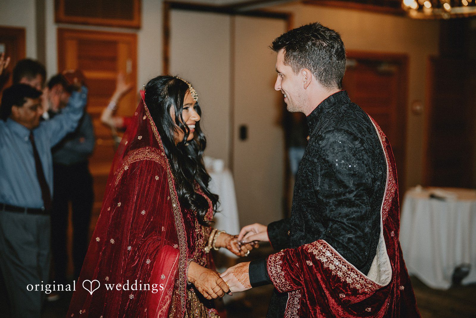 Romantic dance shared by the newlyweds.