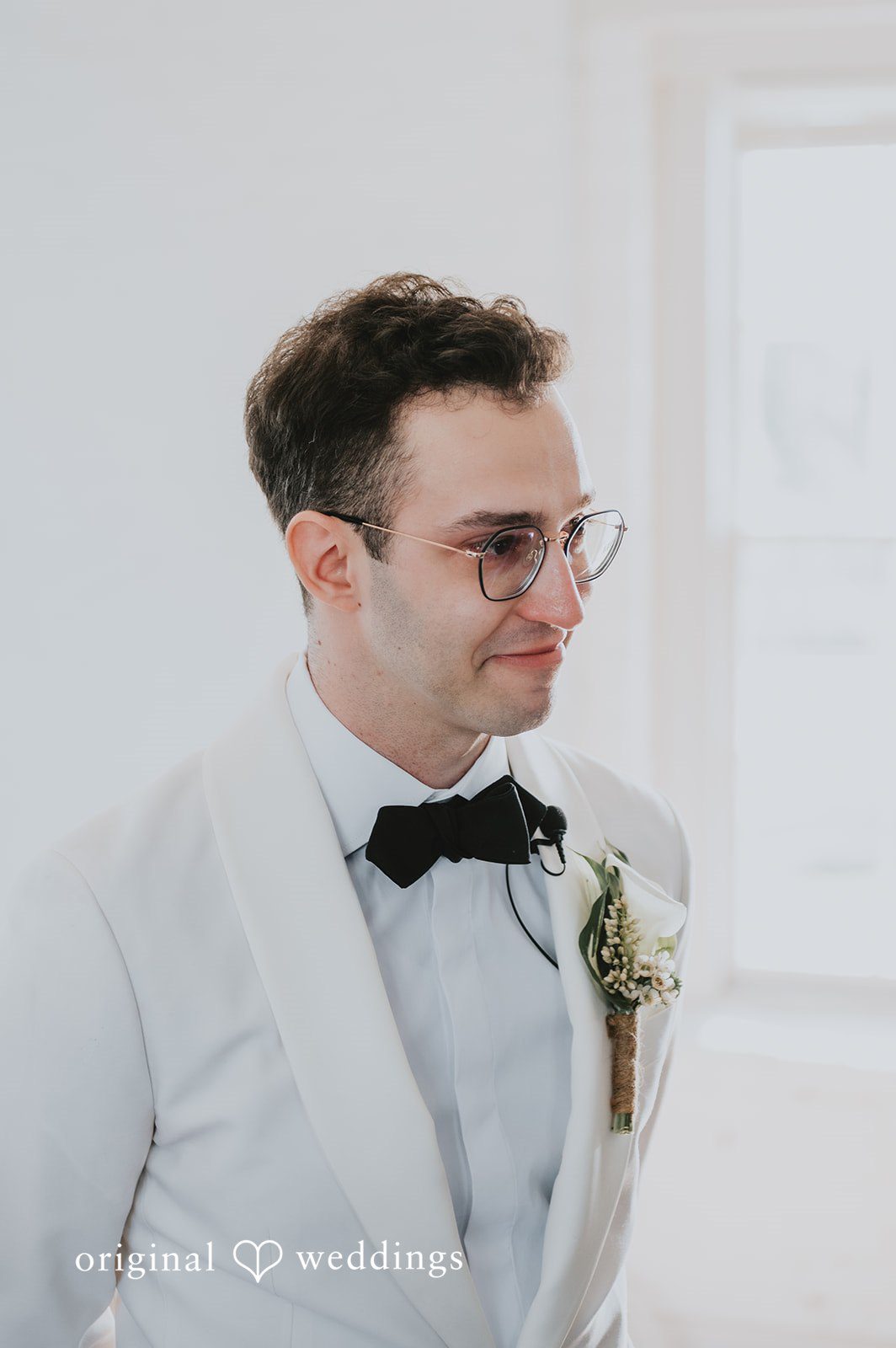 The groom anticipates the bride