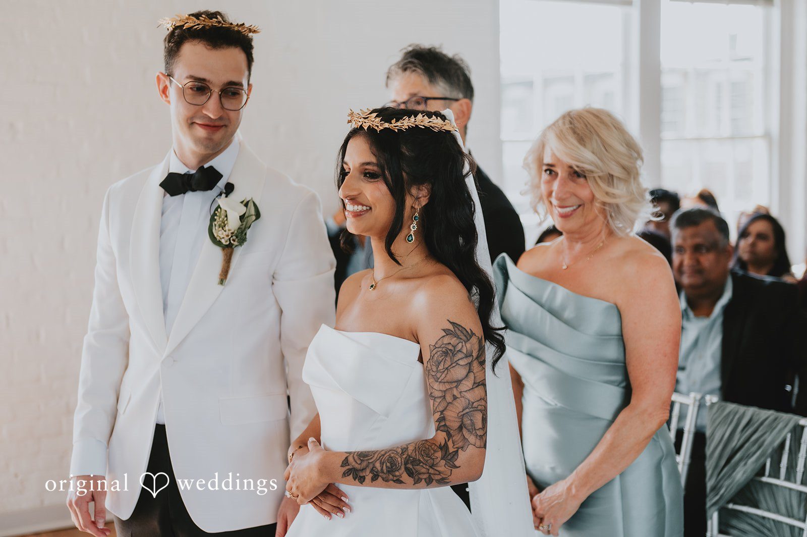 Moment from the wedding ceremony