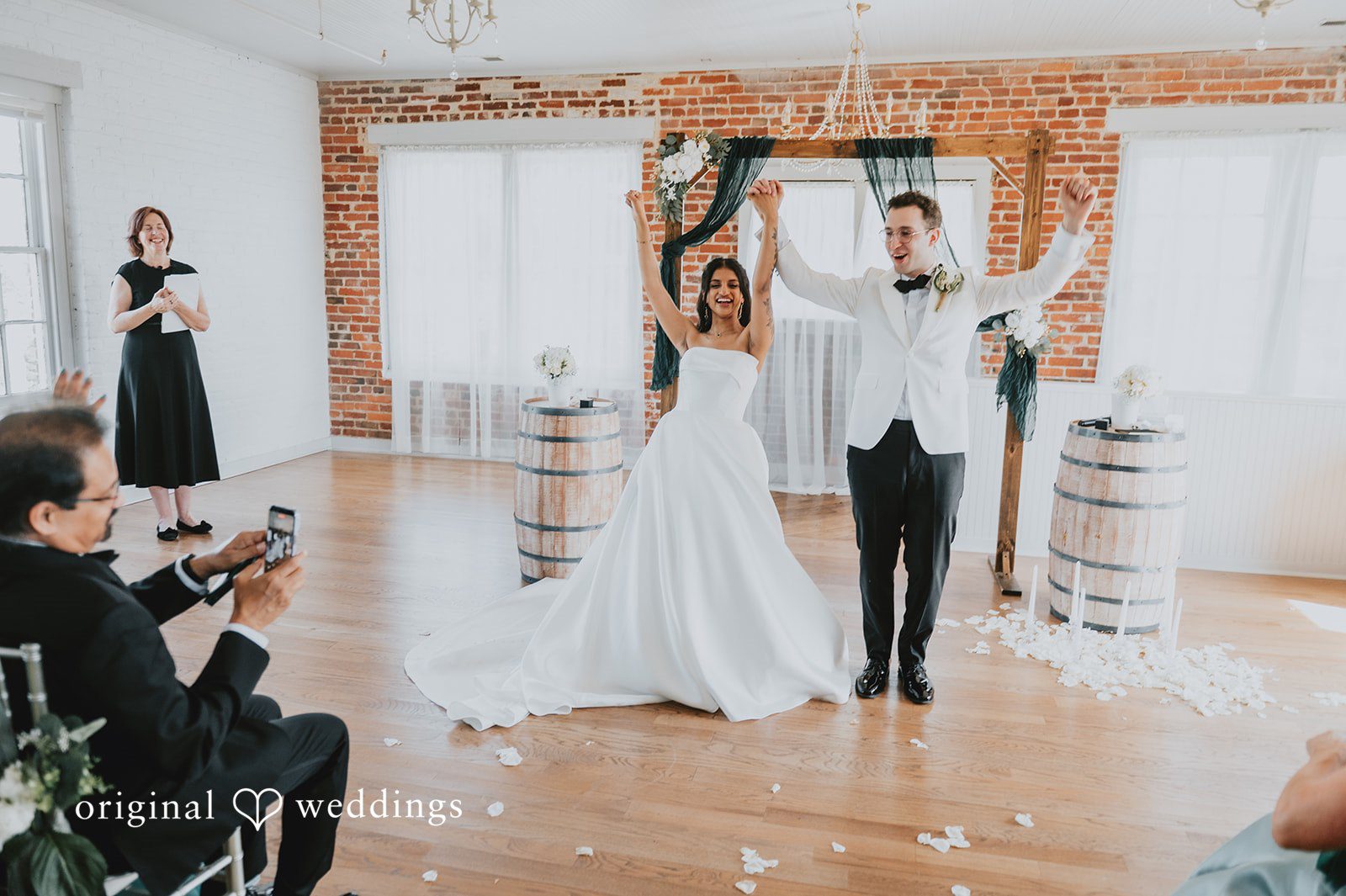 The couple shows great joy