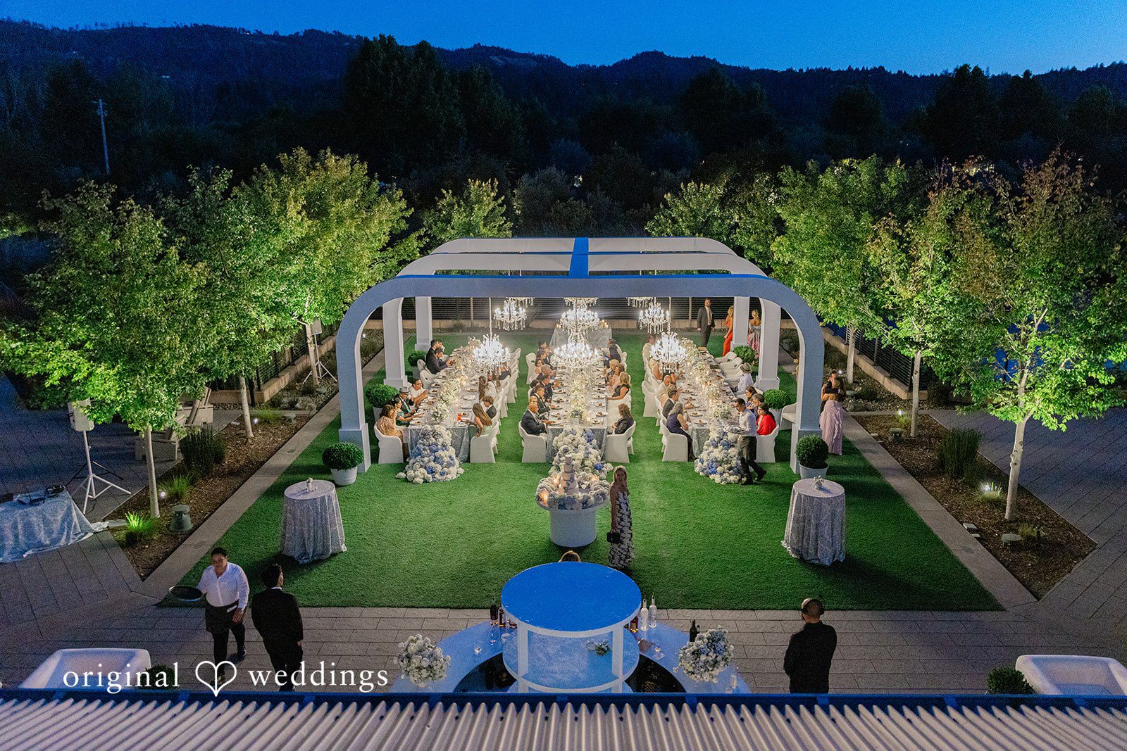 Mehul + Nazanin The wedding reception space at Four Seasons Callistoga