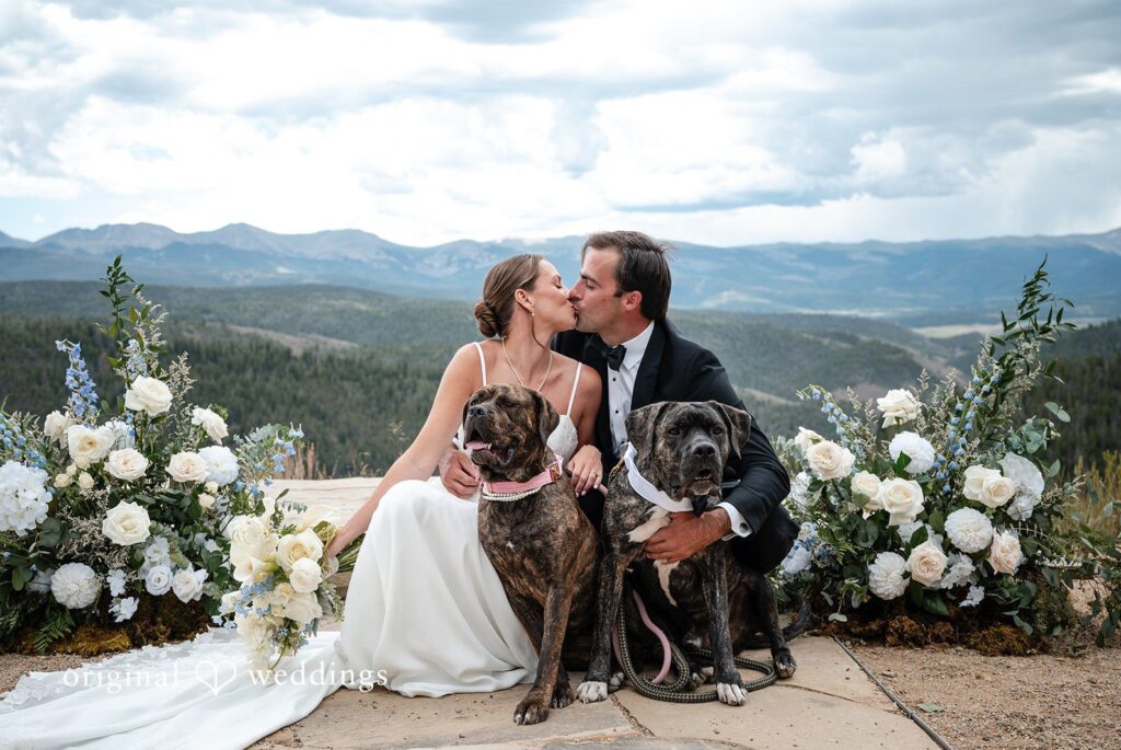 Emilia + Charlie Stunning Portrait of couple at Granby Ranch by Denver Wedding Photographers from Original Weddings.