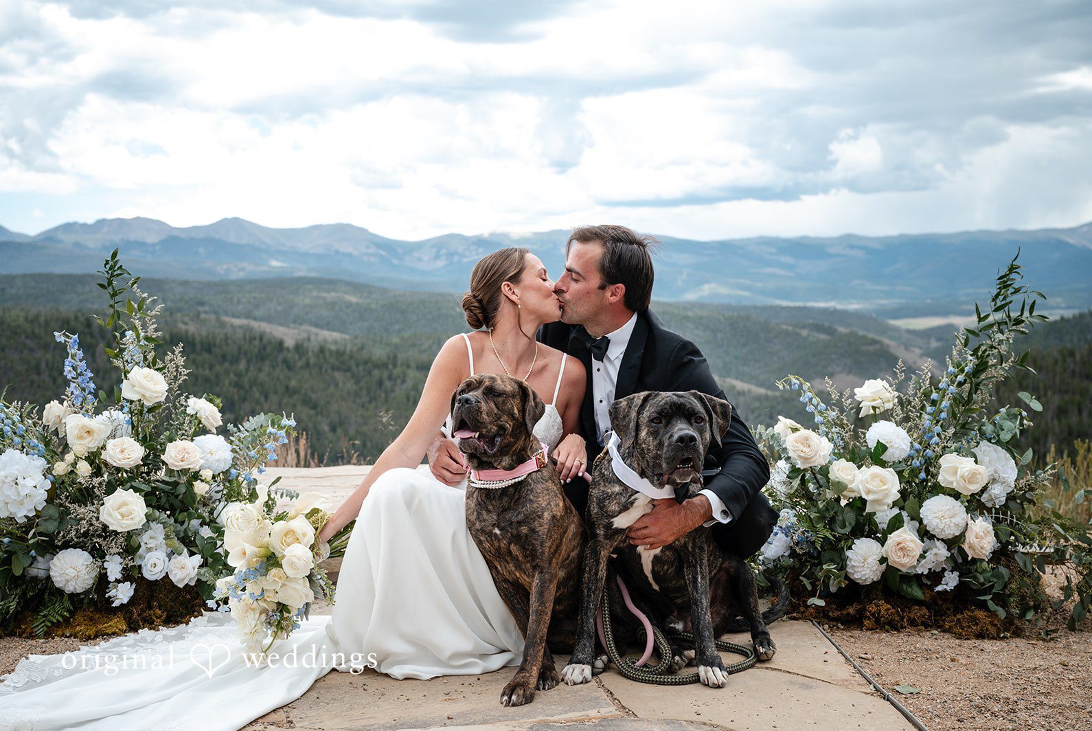 Stunning Portrait of couple at Granby Ranch by Denver Wedding Photographers from Original Weddings.