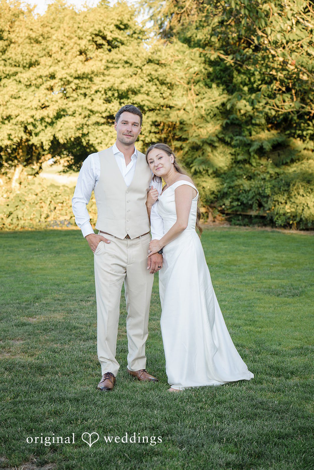 Hanna + Austin Stunning portrait of couple at Hidden Meadows.