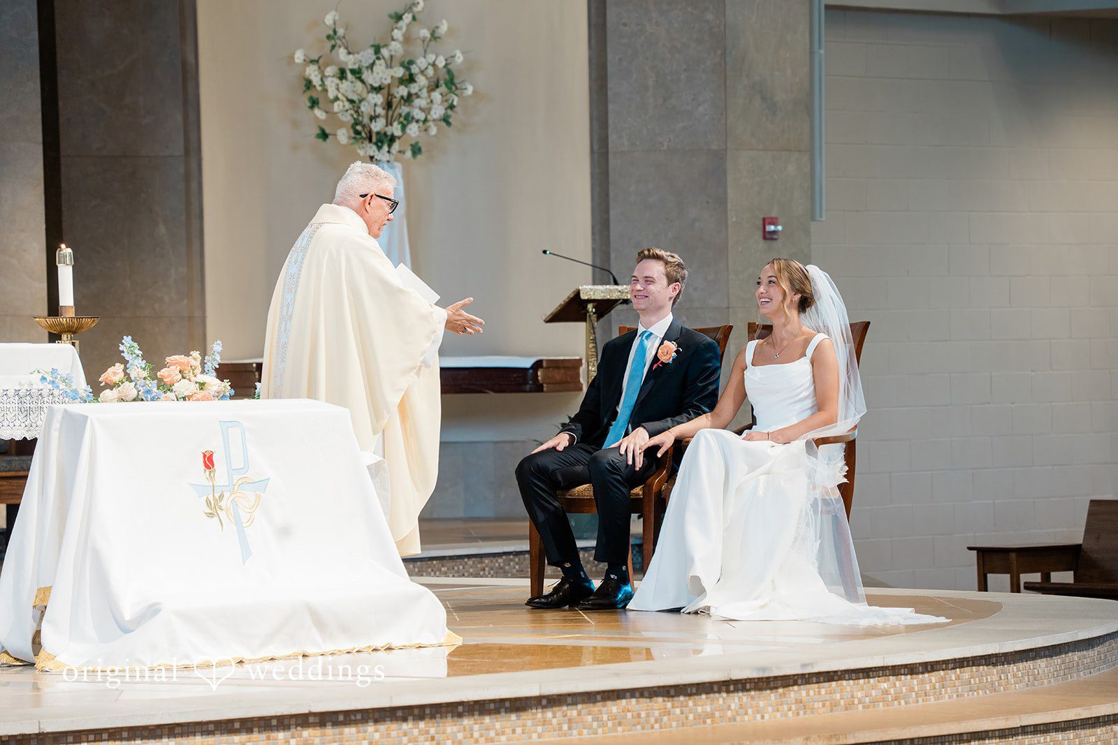 Andrew + Lyndsey The priest admonishes the couple