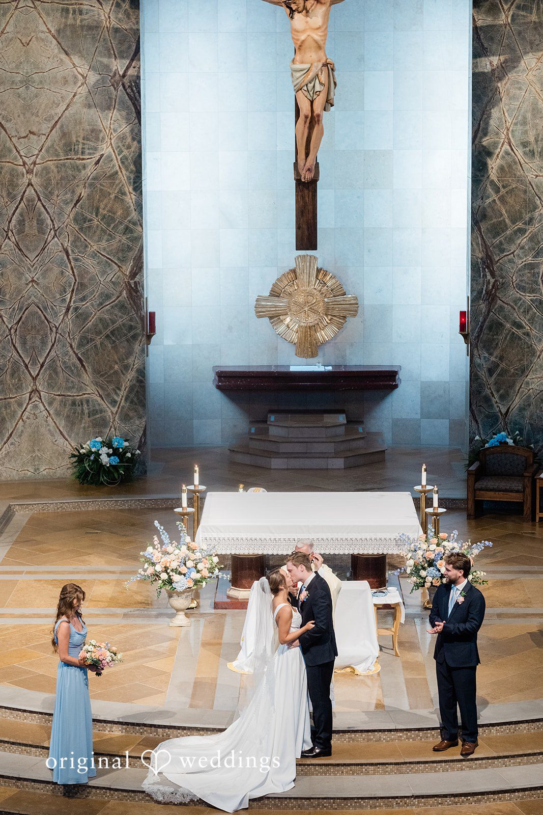 Andrew + Lyndsey The couple takes their first kiss