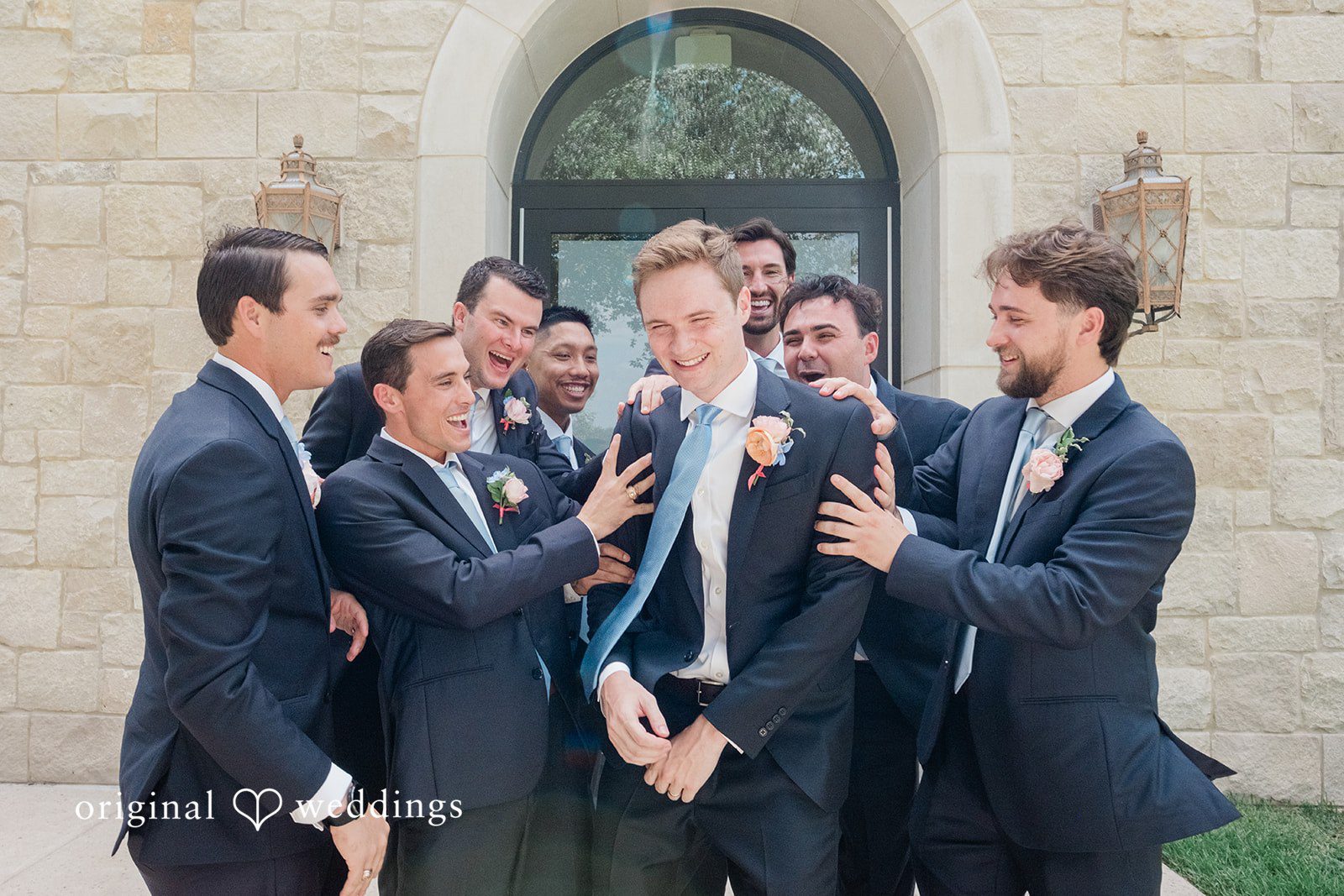 Andrew + Lyndsey The groom and his groomsmen