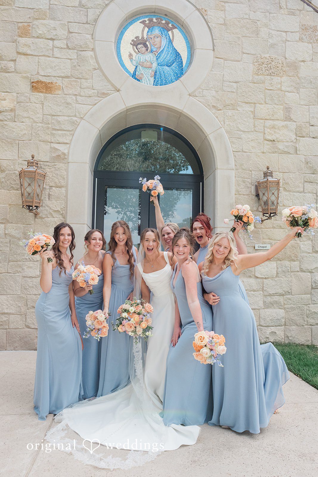 Andrew + Lyndsey The bride and her bridesmaids