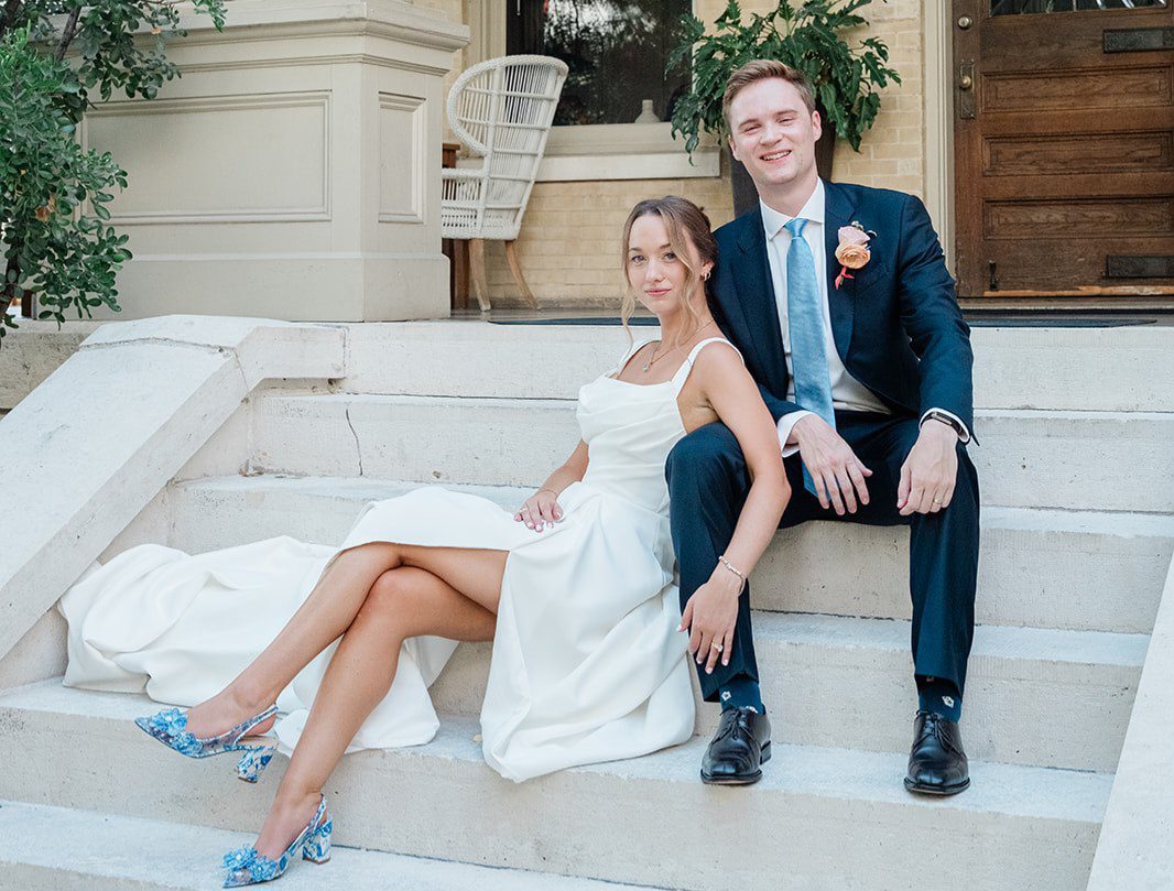 Our Austin wedding photographers at Original Weddings captured a stunning portrait of the couple at the Hotel Ella