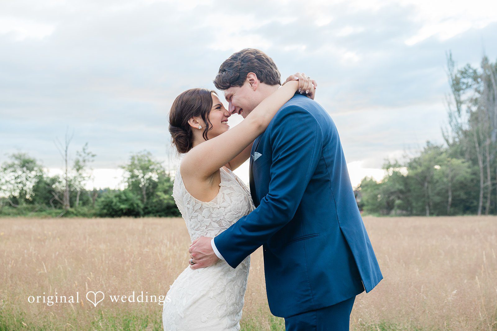 Jaelynn + Jayden The couple takes a romantic pose in the field
