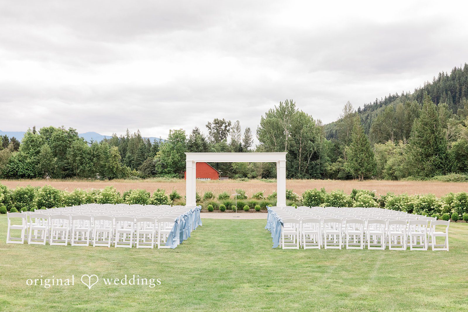 Jaelynn + Jayden The Mount Peak Farm wedding ceremony space