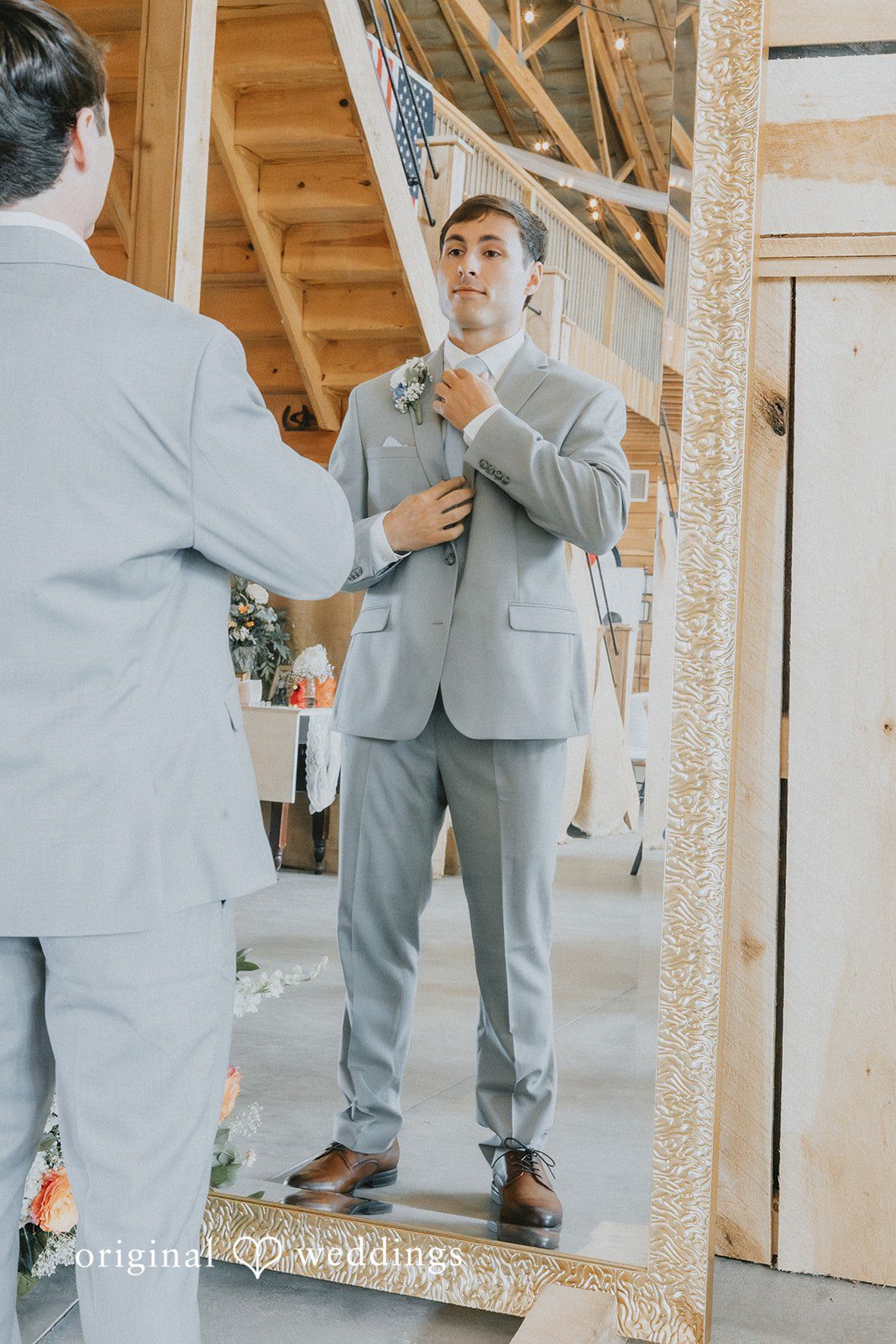 Abby + Tyler Our Cincinnati wedding photographers captured a stylish portrait of the groom