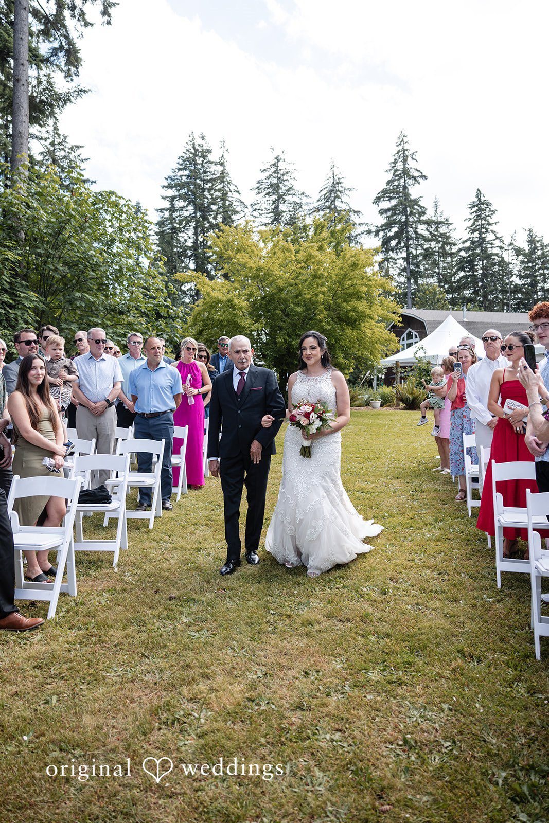 Beautiful bridal entrance moment