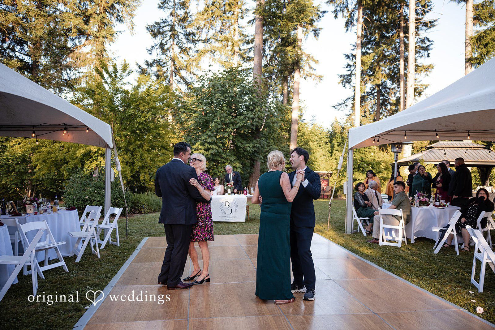 Romantic dance moment