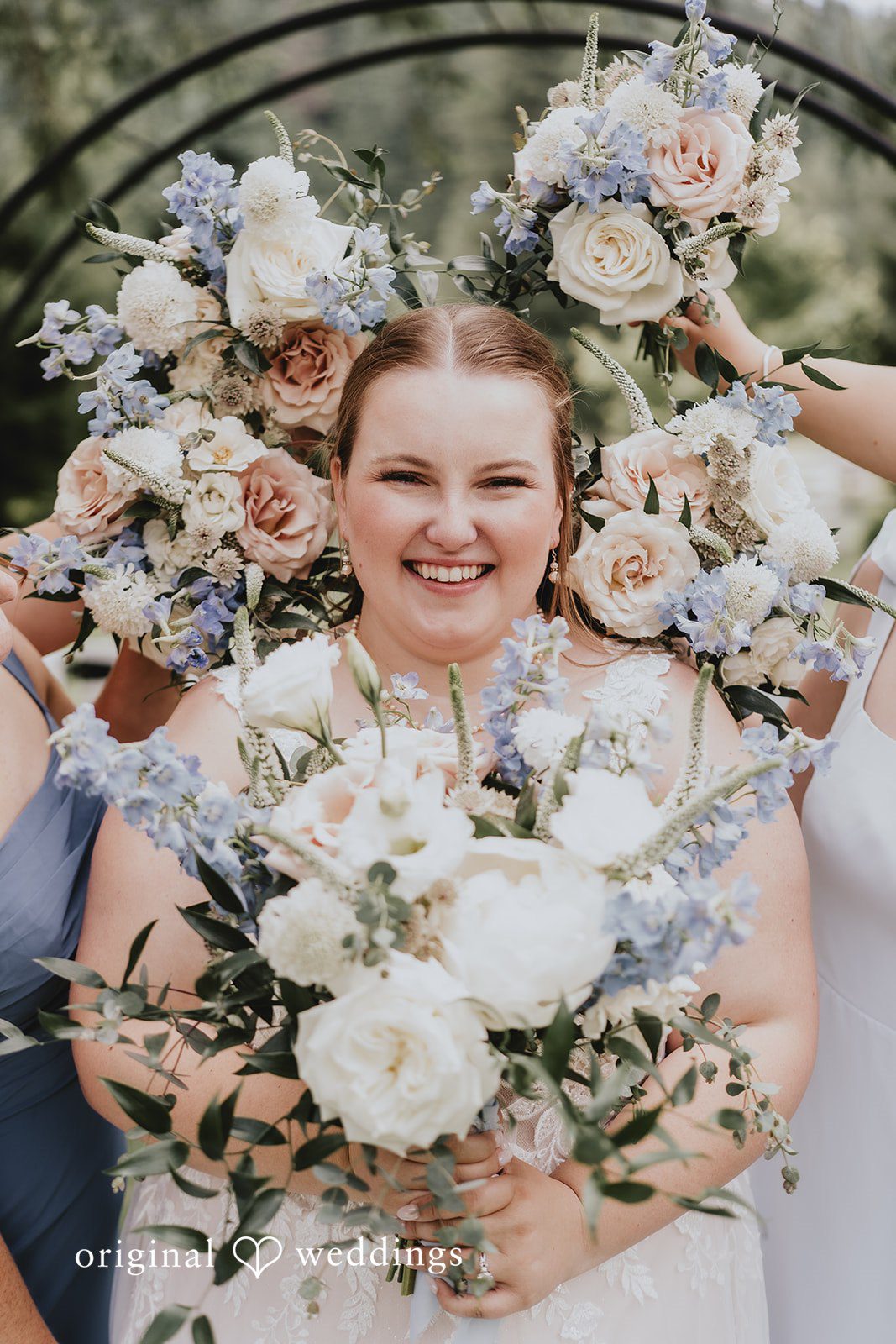 Natalie + DJ Beautiful bride posing for wedding photography at Rein Fire Ranch