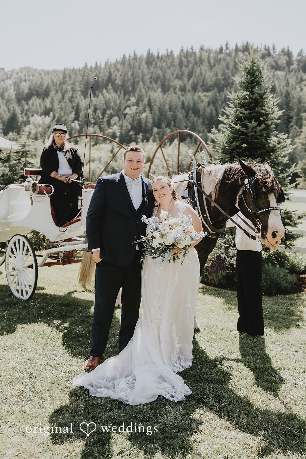 Natalie + DJ Bride and groom posing for wedding photography at Rein Fire Ranch