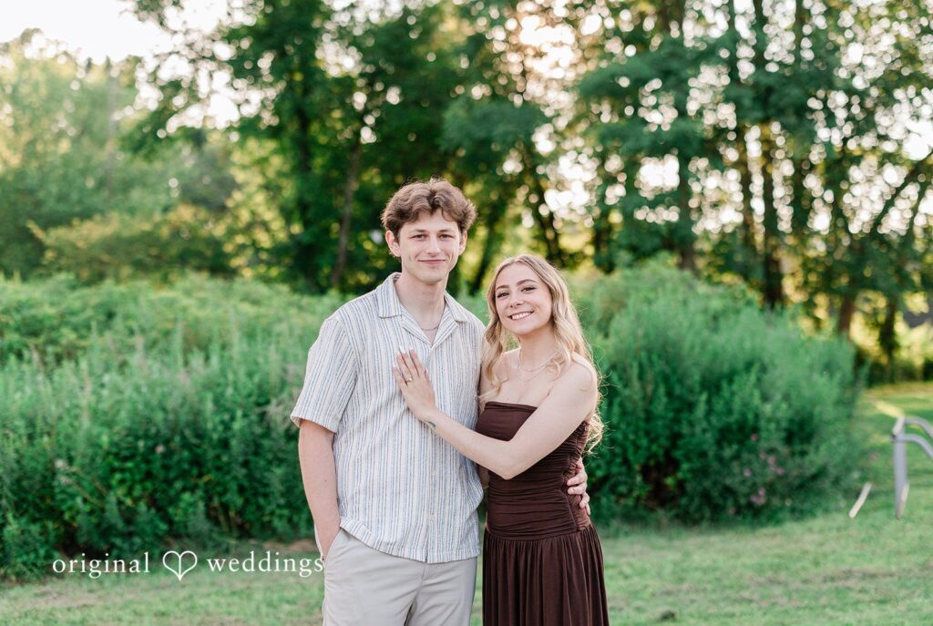Sara + Jack Stunning Portrait of couple at River to Ridge Trail by New York Engagement Photographers from Original Weddings.