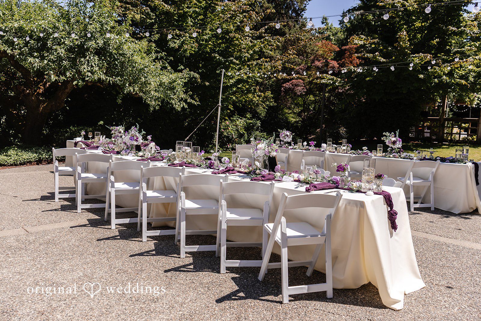 Victoria + Gabriel Decorated tables and chairs