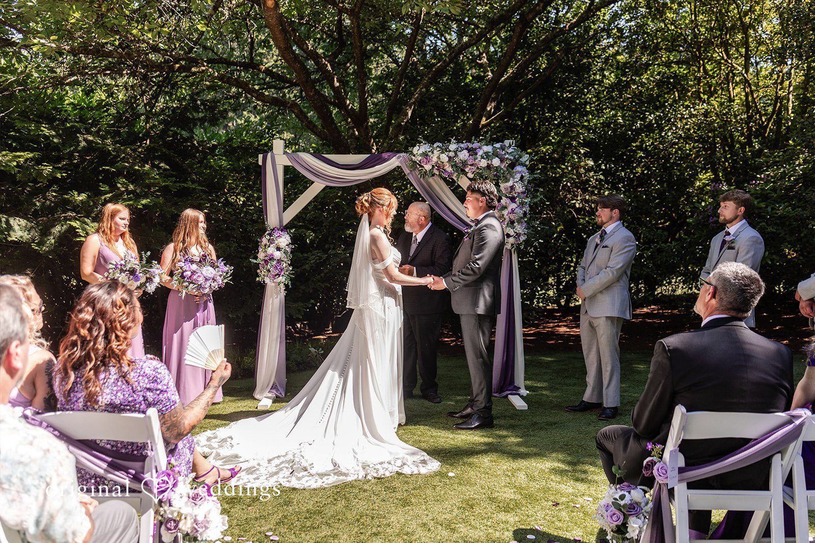 Victoria + Gabriel The Robinswood House wedding ceremony