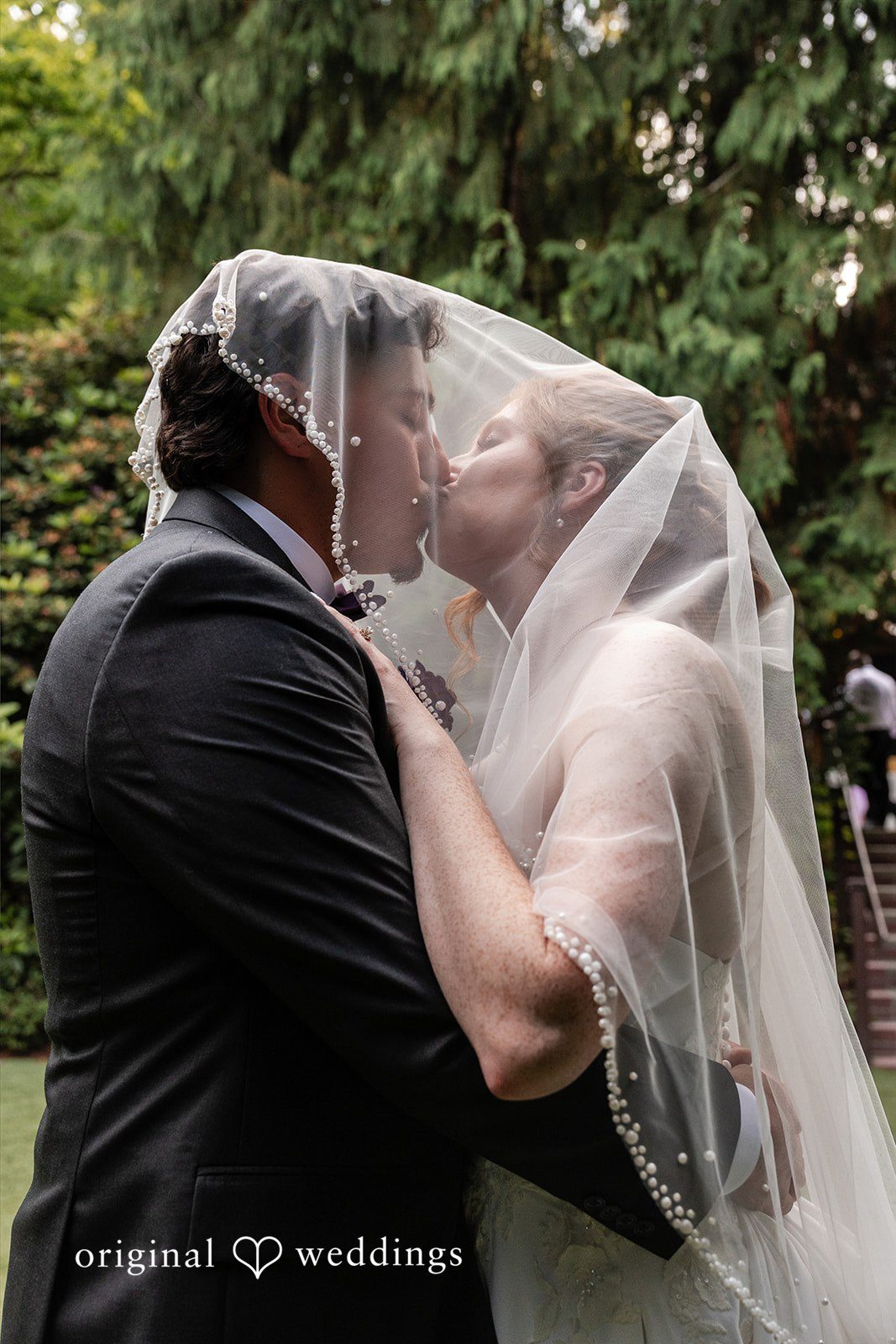 Victoria + Gabriel The couple shares a kiss