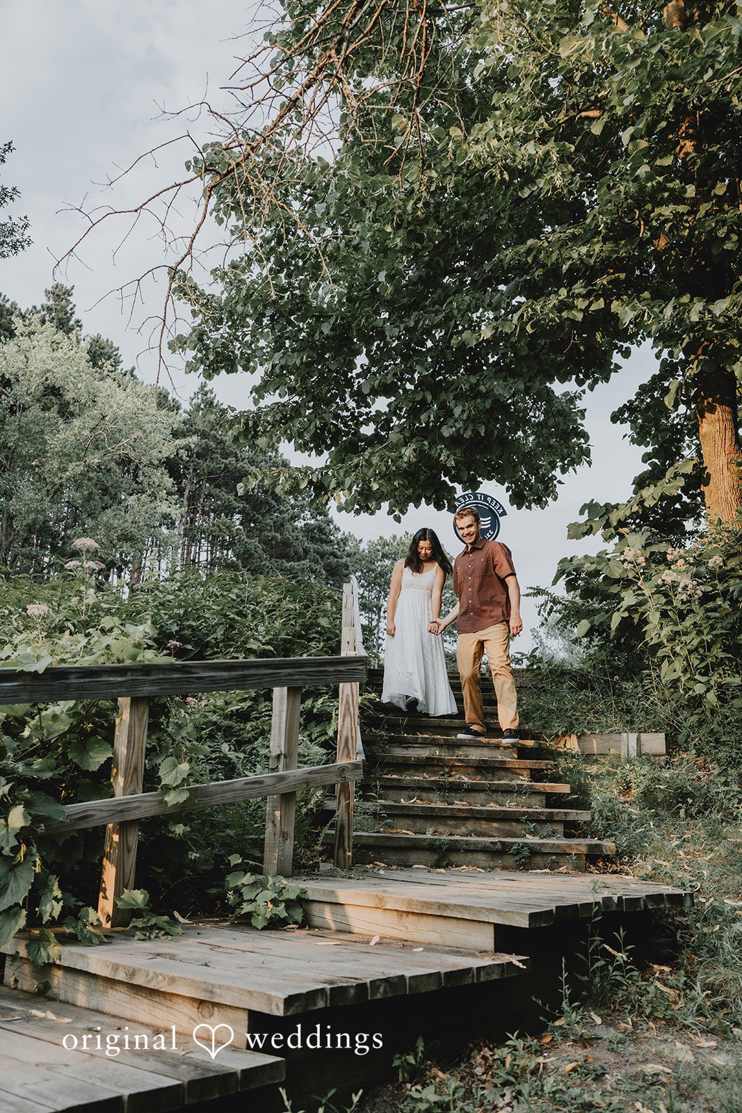 Jake + Ida Descending the stairs