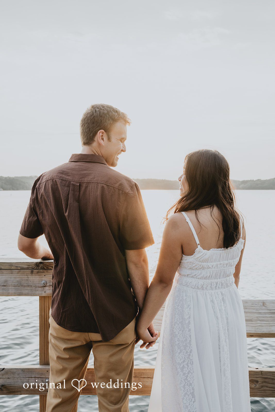 Jake + Ida Overlooking the waters