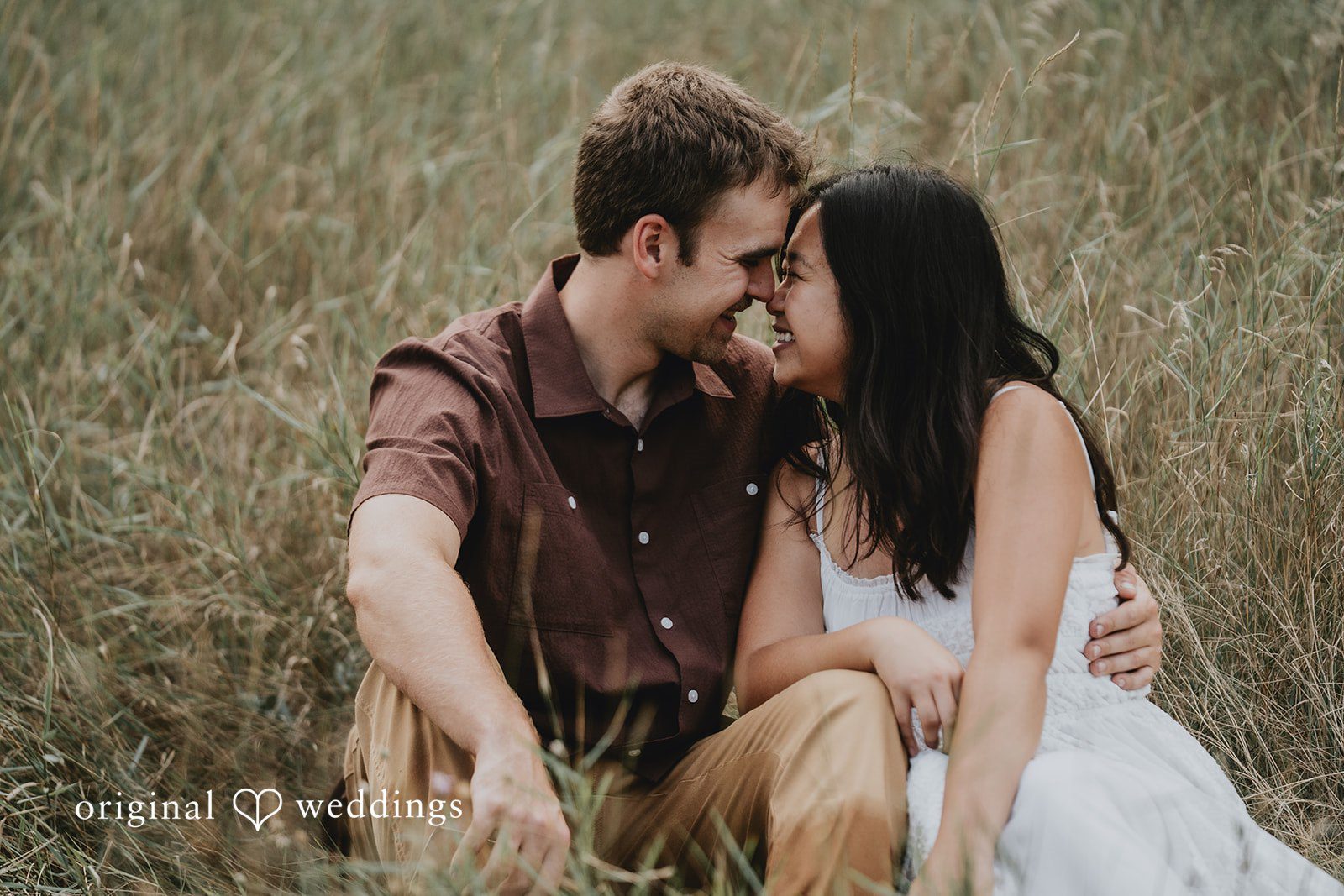 Jake + Ida The couple shares a romantic moment in the garden