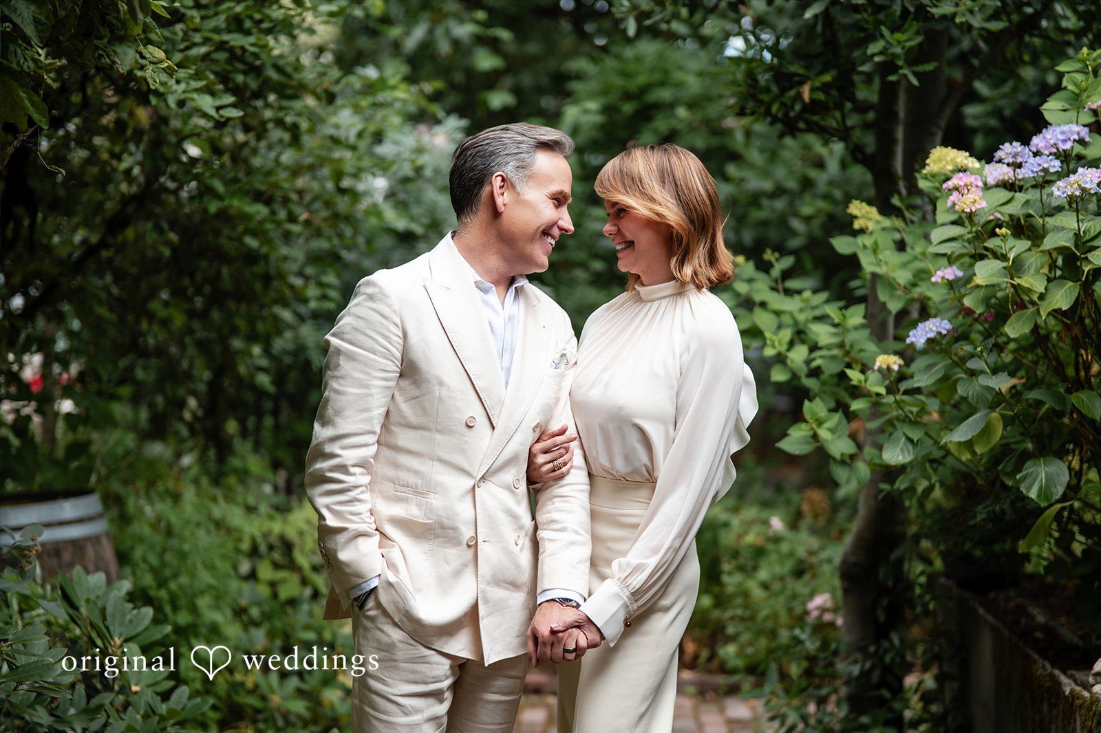 Our Seattle wedding photographers at Original Weddings captured a beautiful portrait of the couple at The Corson Building
