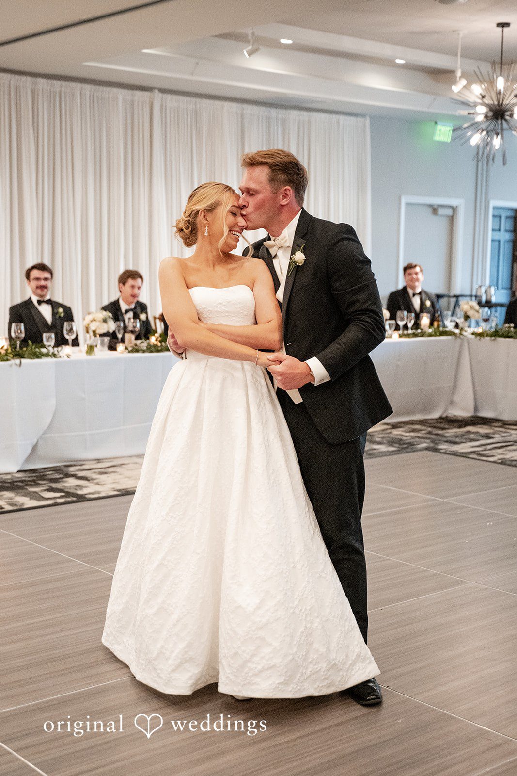 Nikki + Charlie Dance time at the wedding reception hall