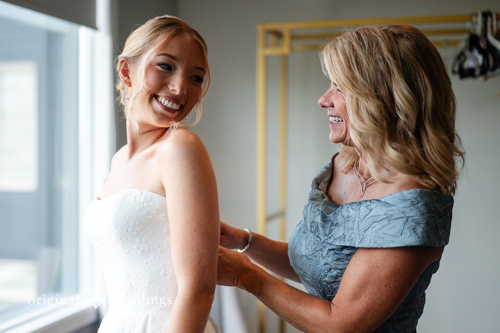 Nikki + Charlie The bride's mother gets bride ready
