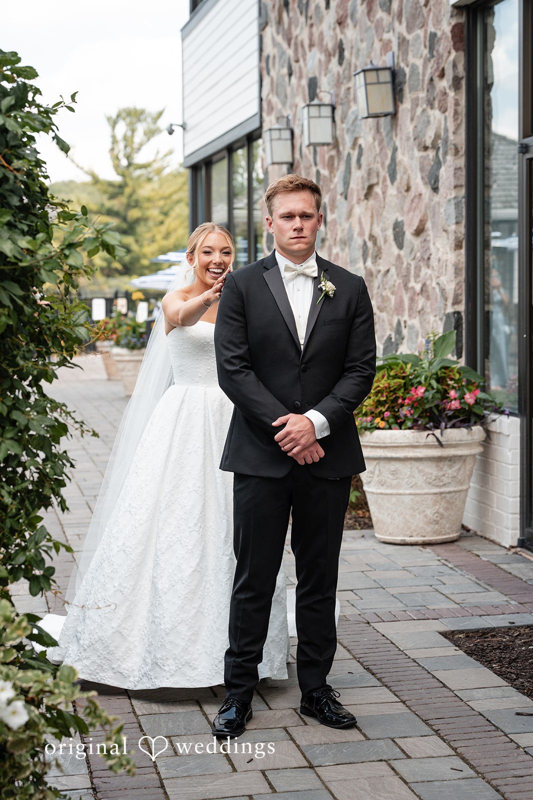 Nikki + Charlie The bride taps the groom