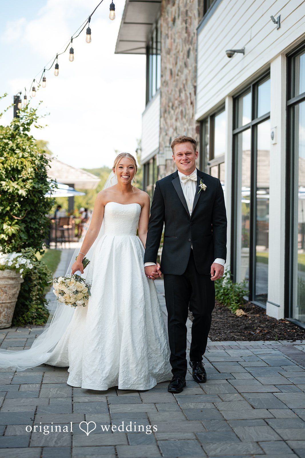 Nikki + Charlie The couple takes a walk through the Lodge