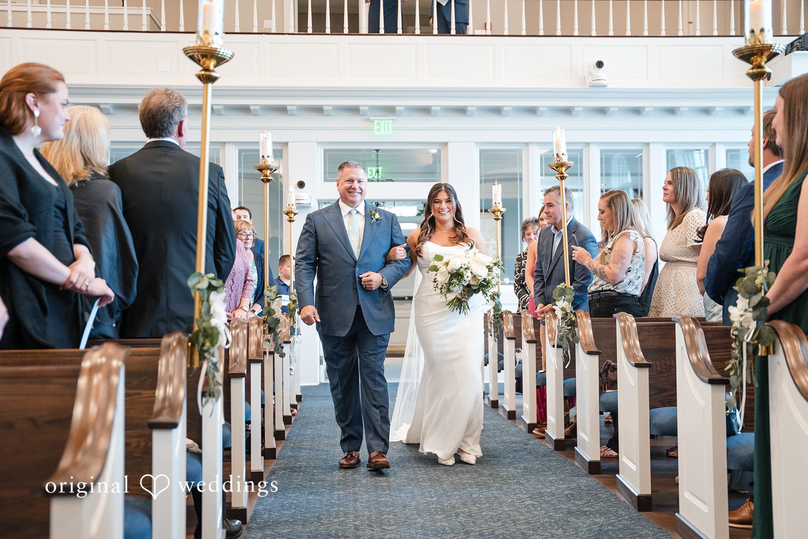 Chelsea + Matthew Beautiful bridal entrance moment at The Rivulet