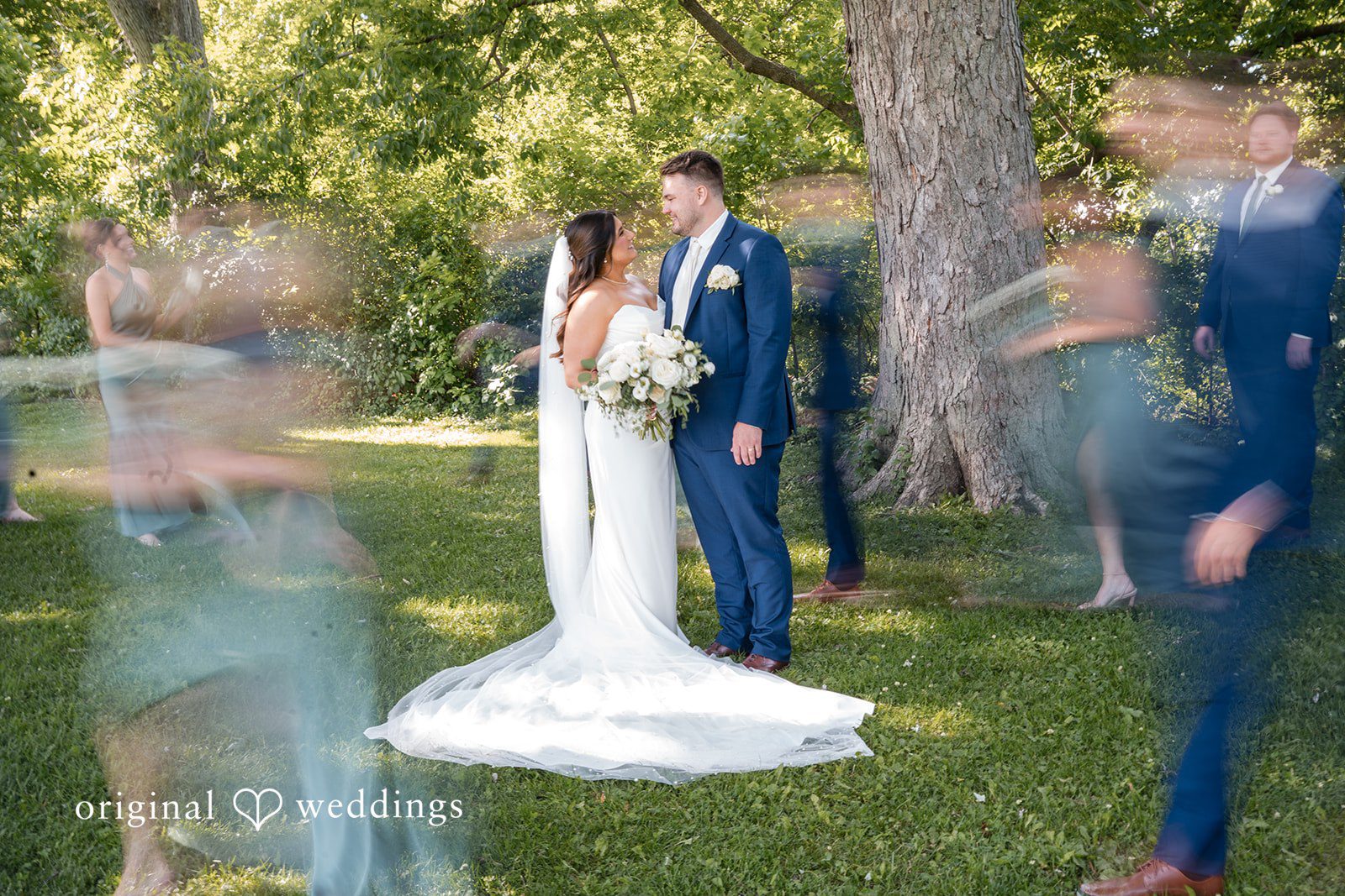 Chelsea + Matthew Bride and groom enjoying an intimate moment at The Rivulet