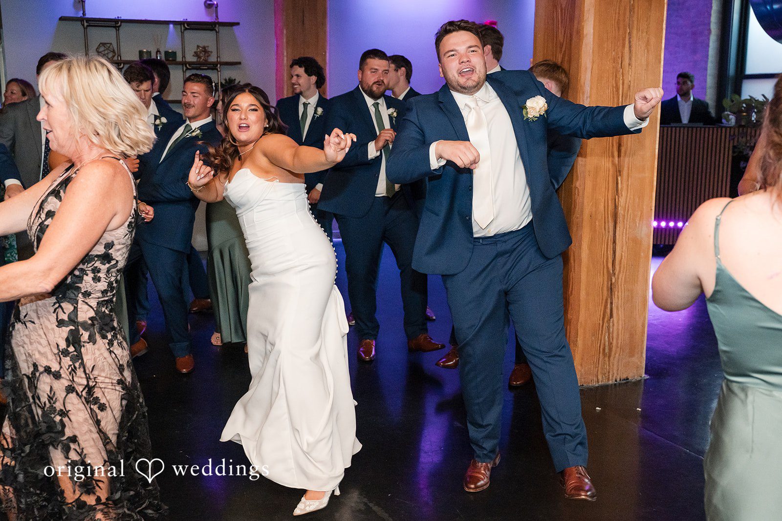 Chelsea + Matthew Couple enjoying their dance at The Rivulet