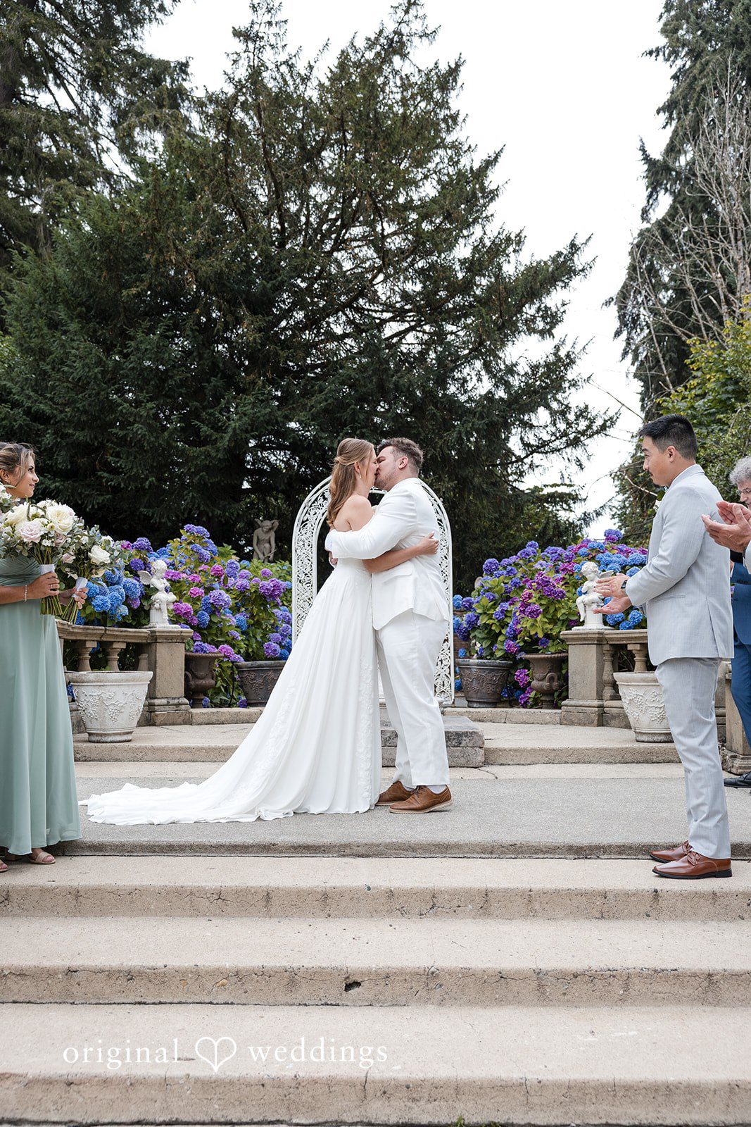 Kaelyn + Isaac The couple takes their first kiss