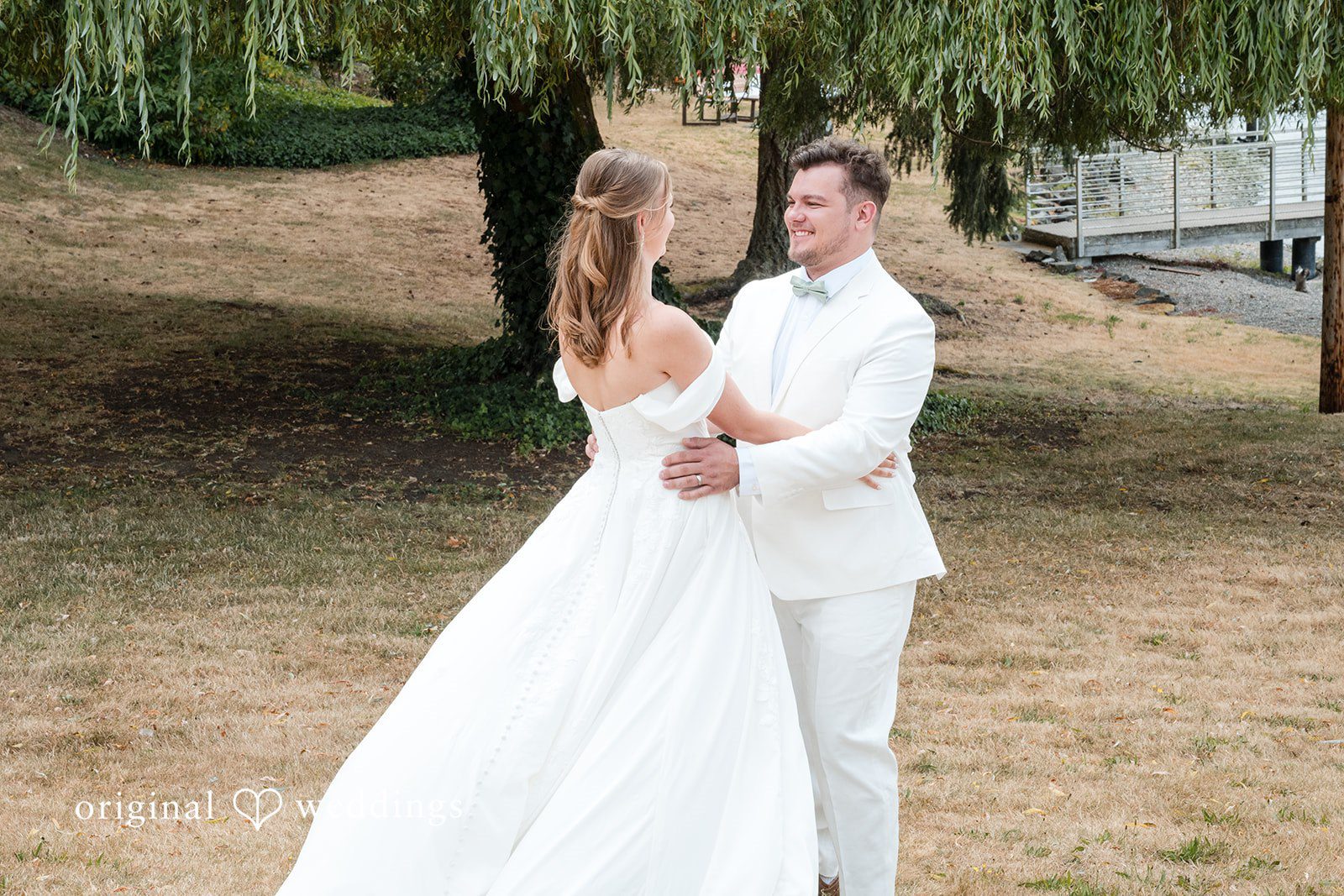 Kaelyn + Isaac Lovely moment before the wedding ceremony