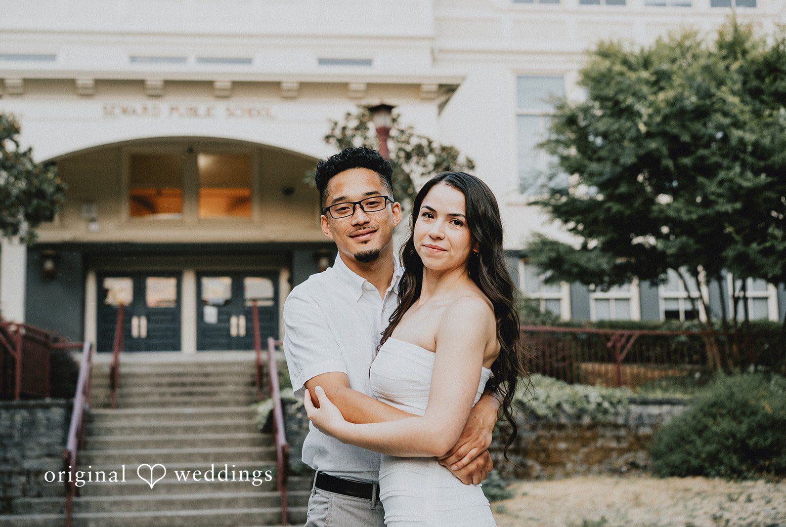 Stunning Portrait of couple at TOPS by Seattle Wedding Photographers from Original Weddings.