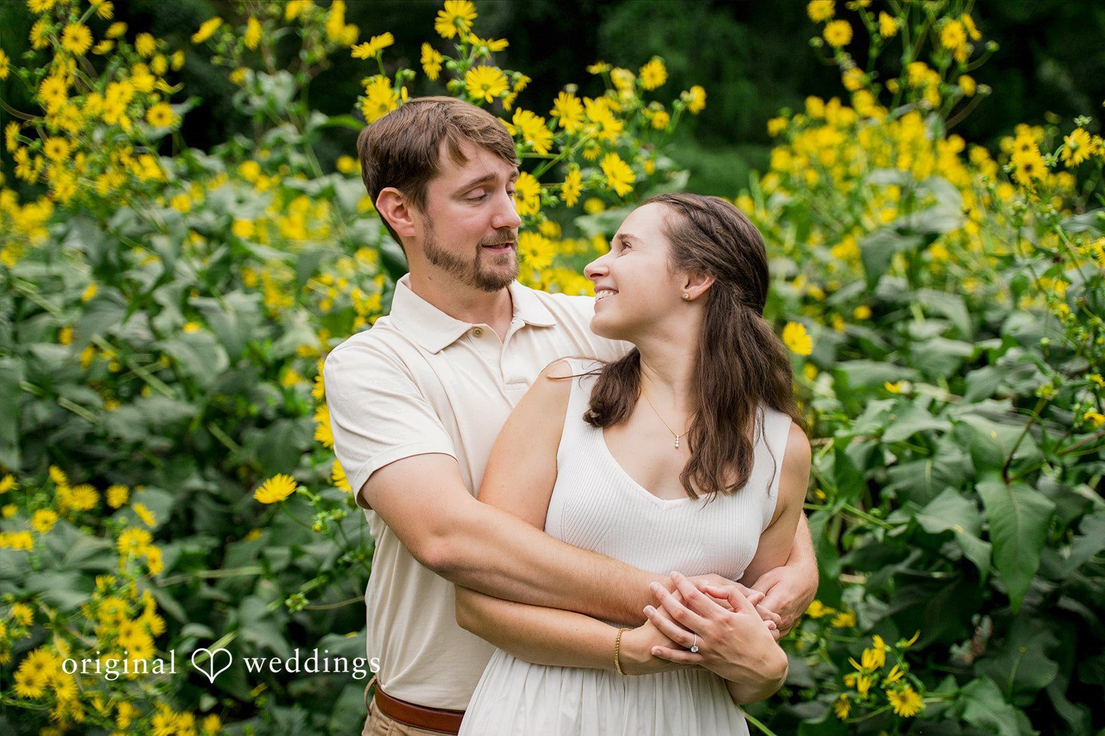 Heather and Justin enjoying their engagement session at Arnold Arboretum in Boston.