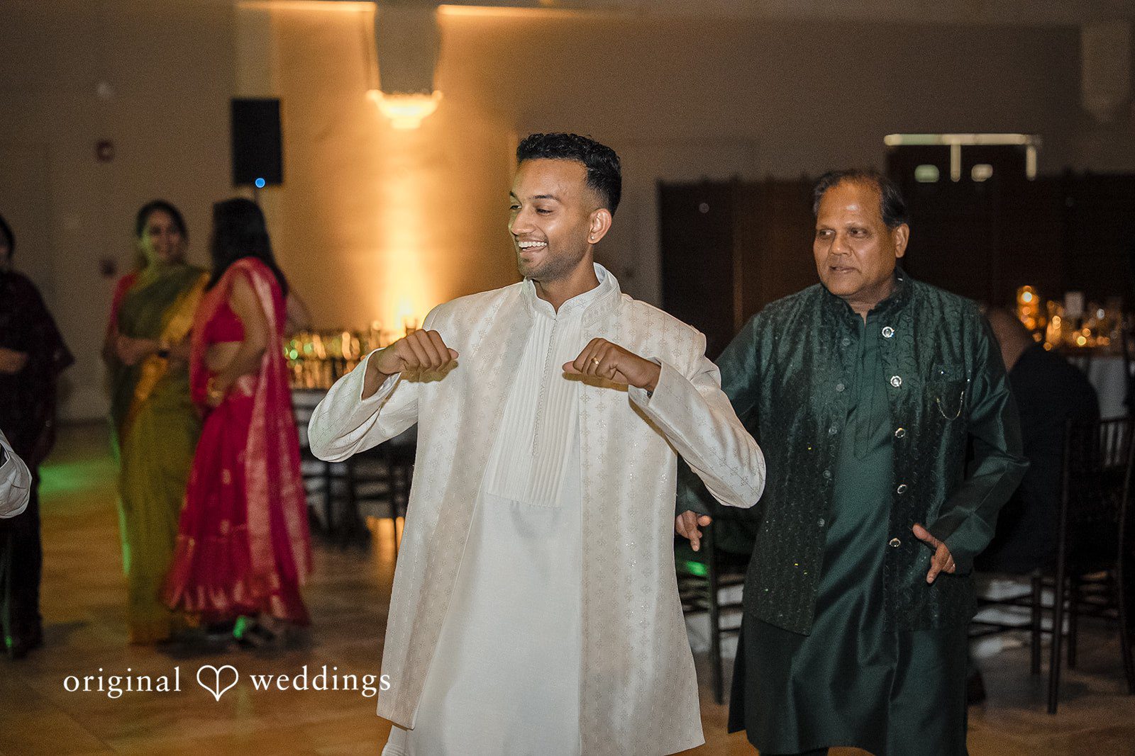 Kathir + Nandita Groom looking so happy and dancing with guest.