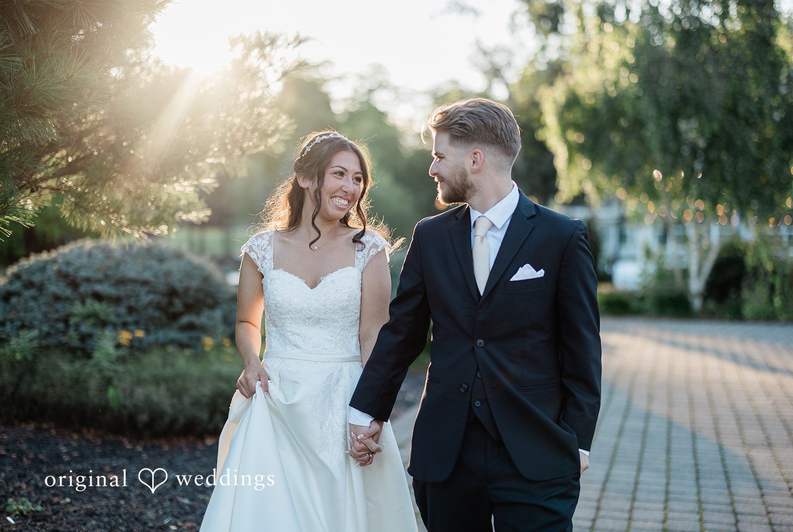 Stunning portrait of couple at Falkirk Estate by New York Wedding Photographers from Original Weddings.