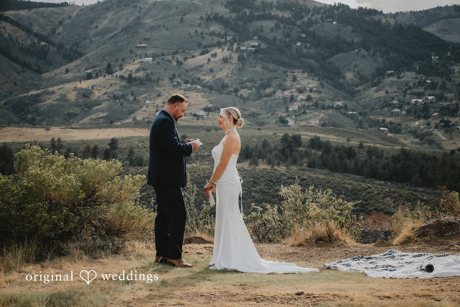 Kelsey + John Our Denver wedding photographers captured the moment the groom reads his vows to the bride