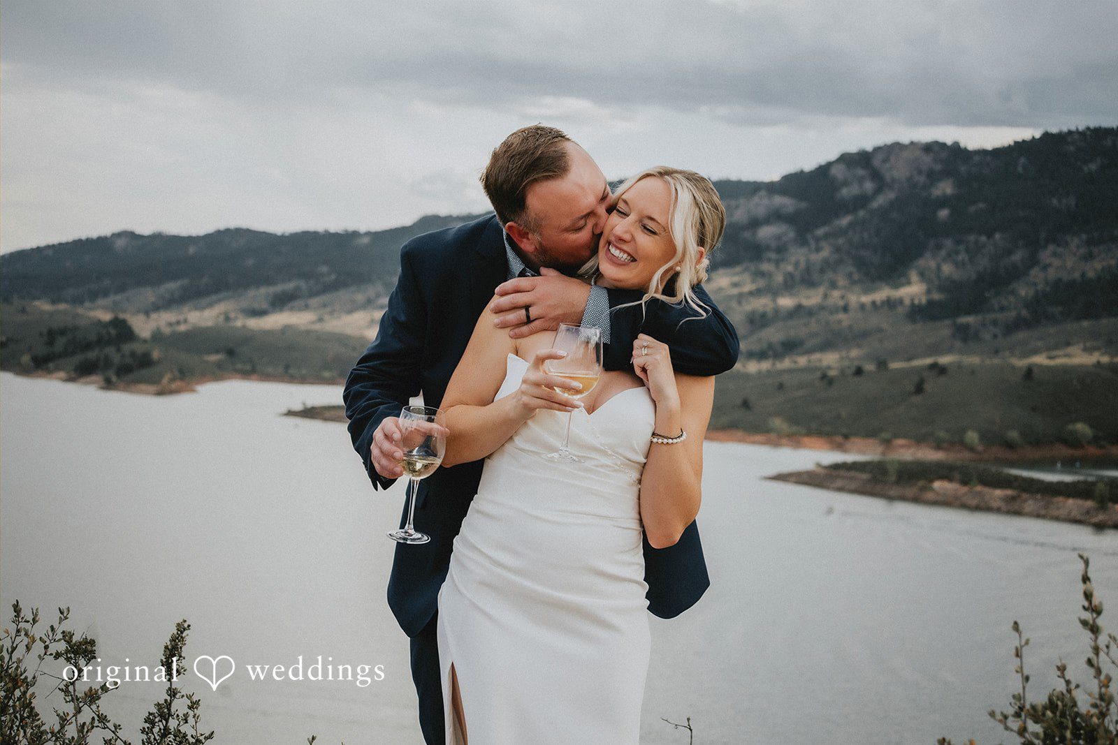 Kelsey + John The couple shares a romantic moment