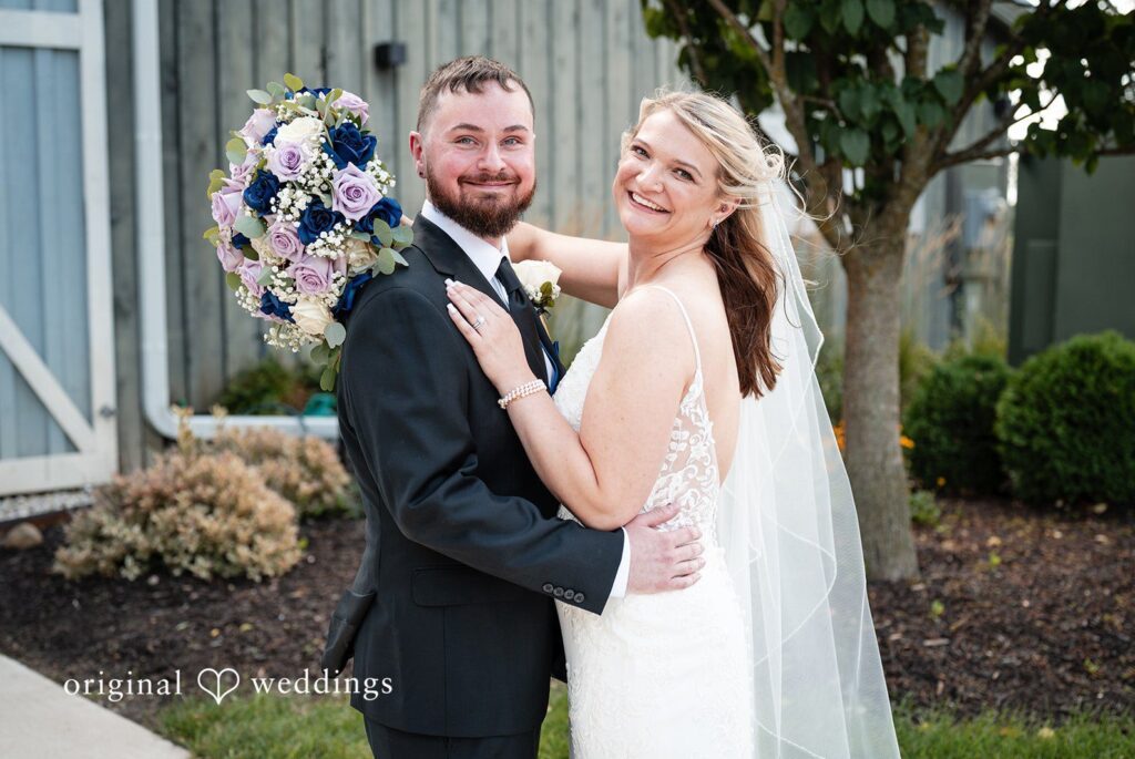Stunning Portrait of couple at Lilac Acres by Milwaukee Wedding Photographers from Original Wedding.