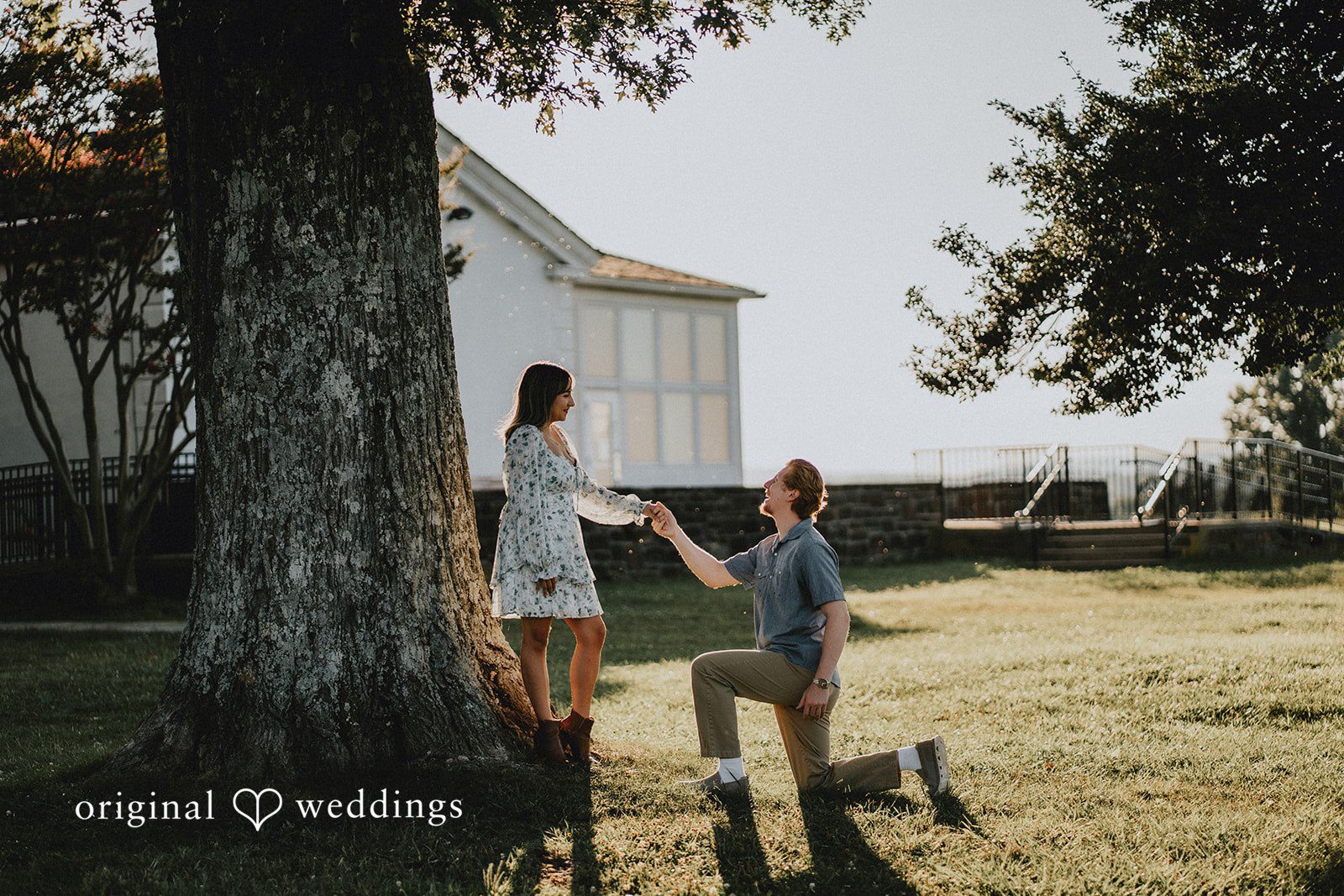 The groom proposes