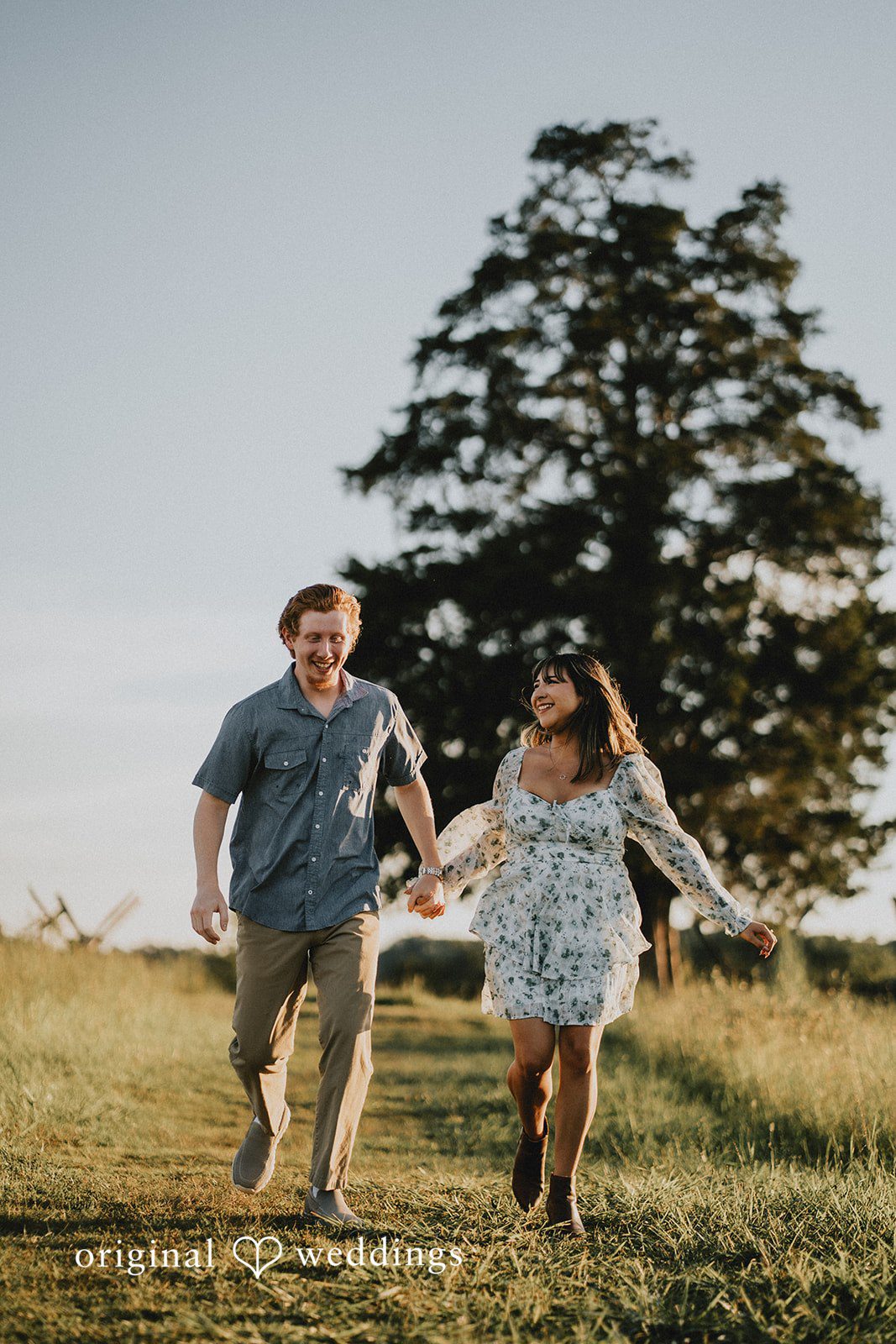 The couple steals the time away