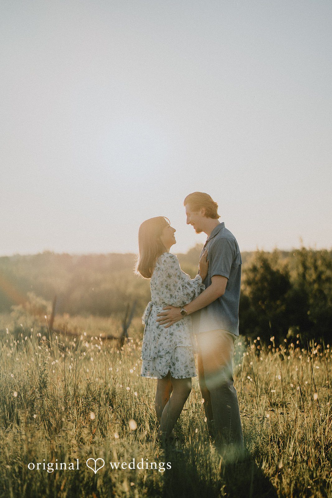 Lovely moment by the field