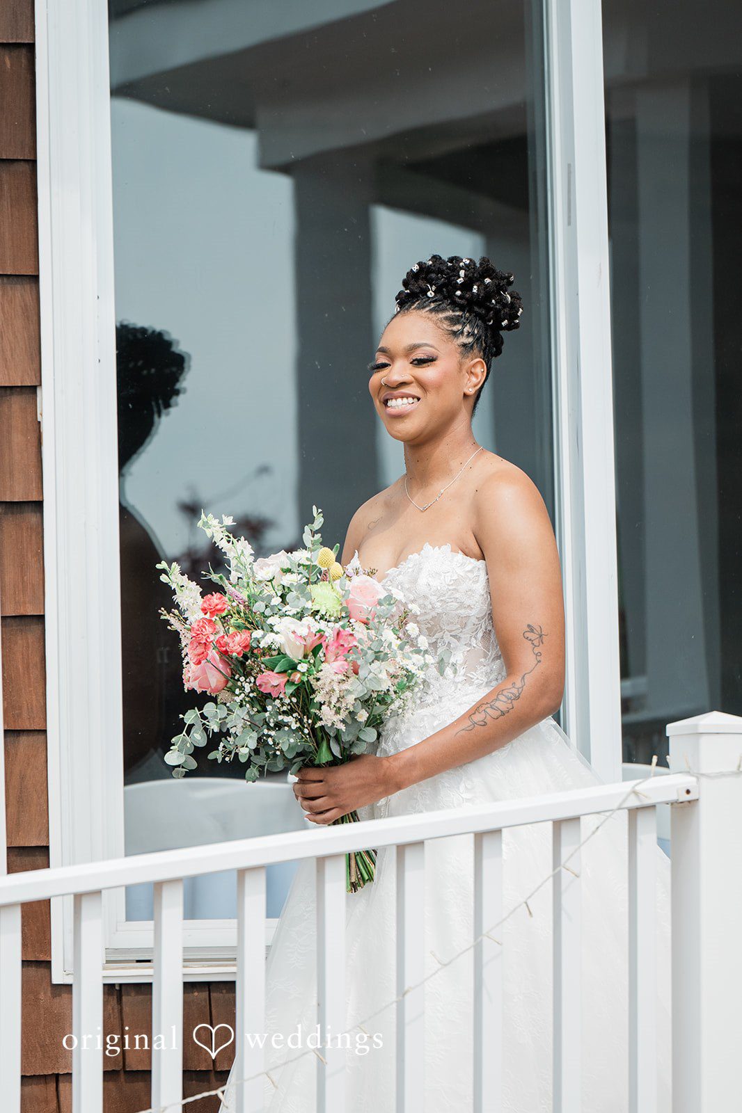 A beautiful portrait of the bride
