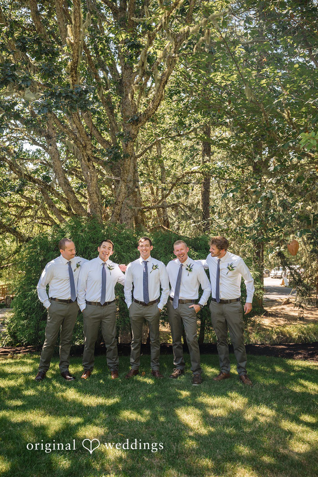 Nikkole + Grant The groom and his groomsmen