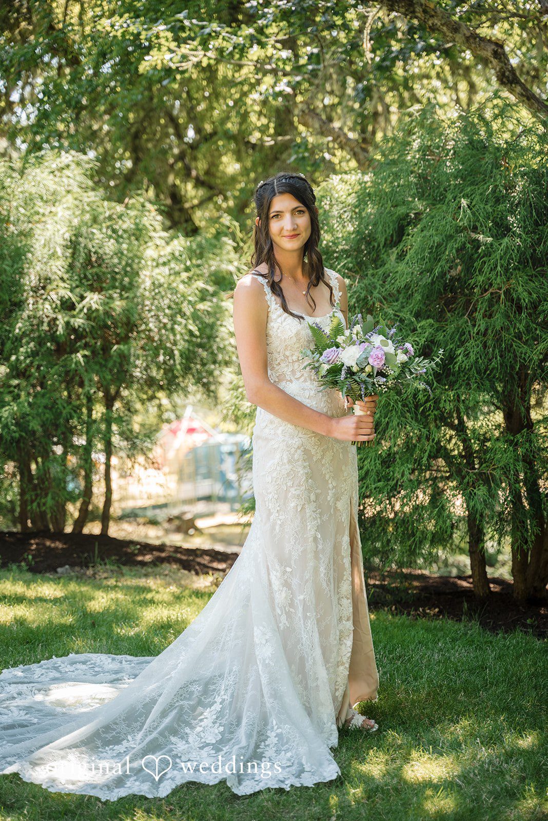 Nikkole + Grant Our Portland wedding photographers captured a stunning portrait of the bride